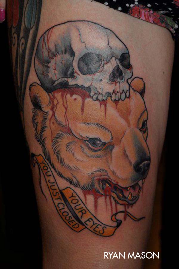 tatouage japonais ours