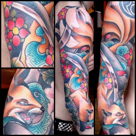 tatouage japonais renard