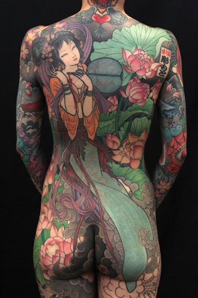 tatouage japonais rond