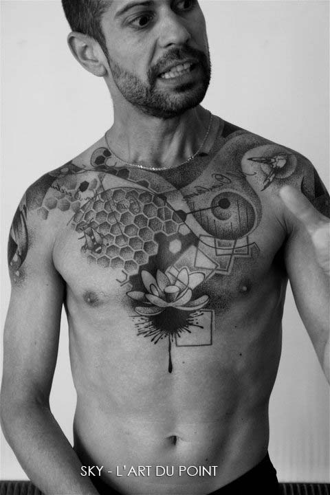 tatouage japonais torse