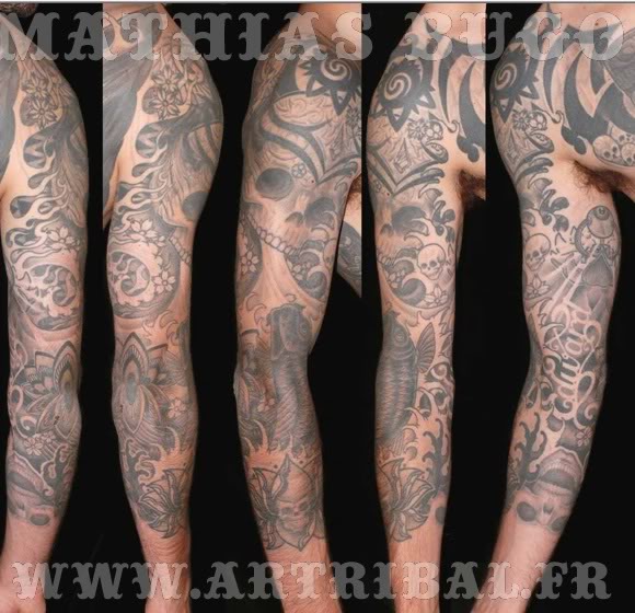 tatouage japonais tribal