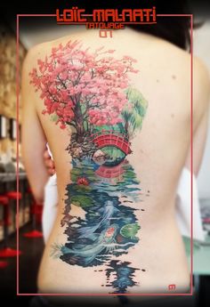 tatouage jardin japonais