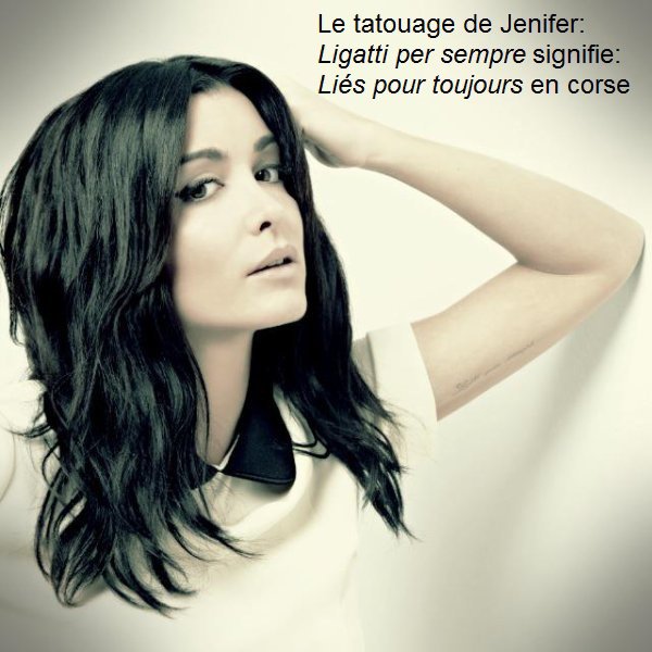 tatouage jenifer bras droit
