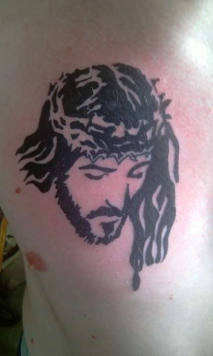 tatouage jesus tribal
