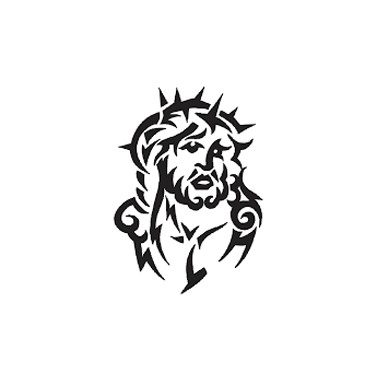 tatouage jesus tribal