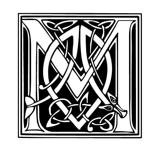 tatouage lettre a celtique