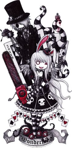 tatouage manga gothique