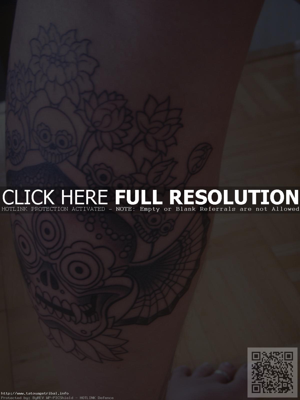 tatouage mollet pour femme