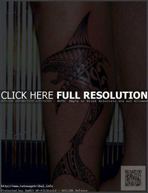 tatouage mollet tribal