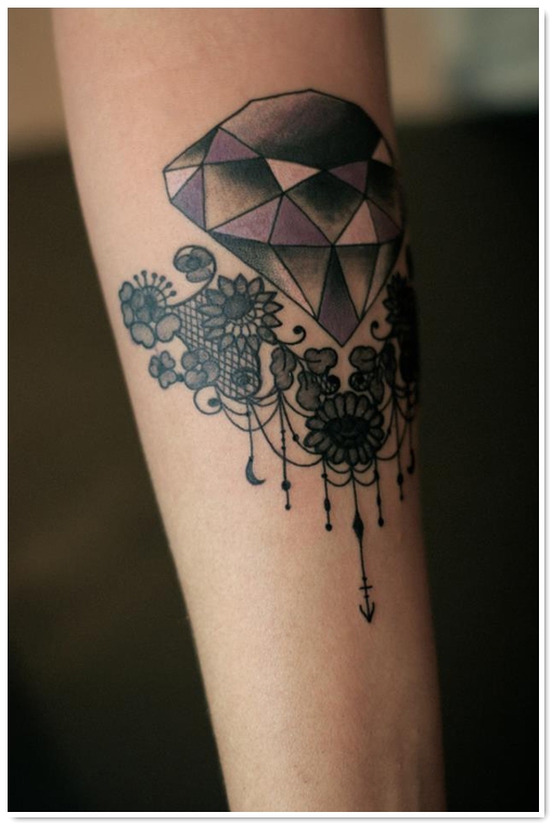 tatouage noeud dentelle