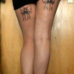 tatouage noeud derriere la cuisse