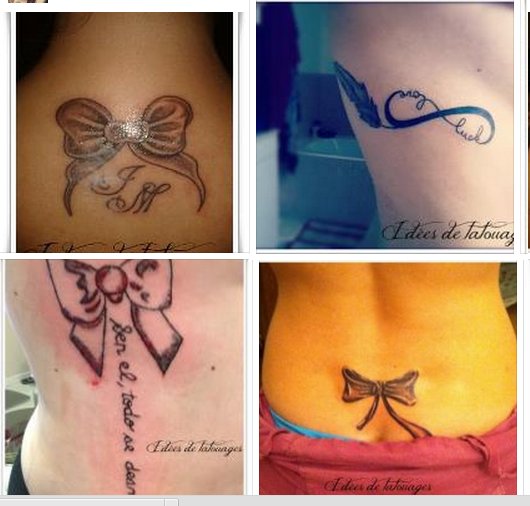 tatouage noeud initiales