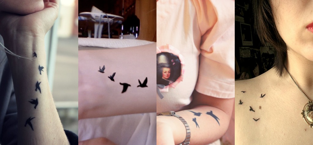tatouage noeud oiseaux