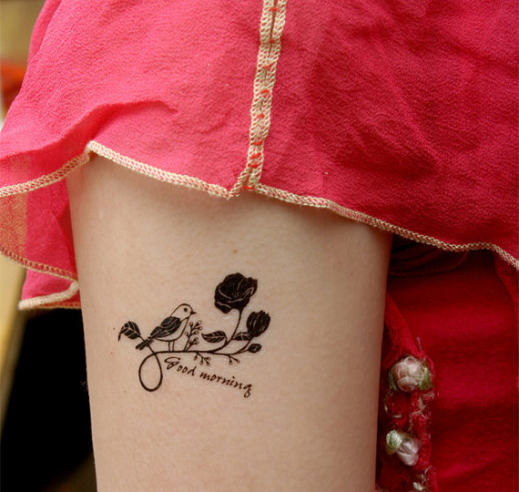 tatouage noeud oiseaux