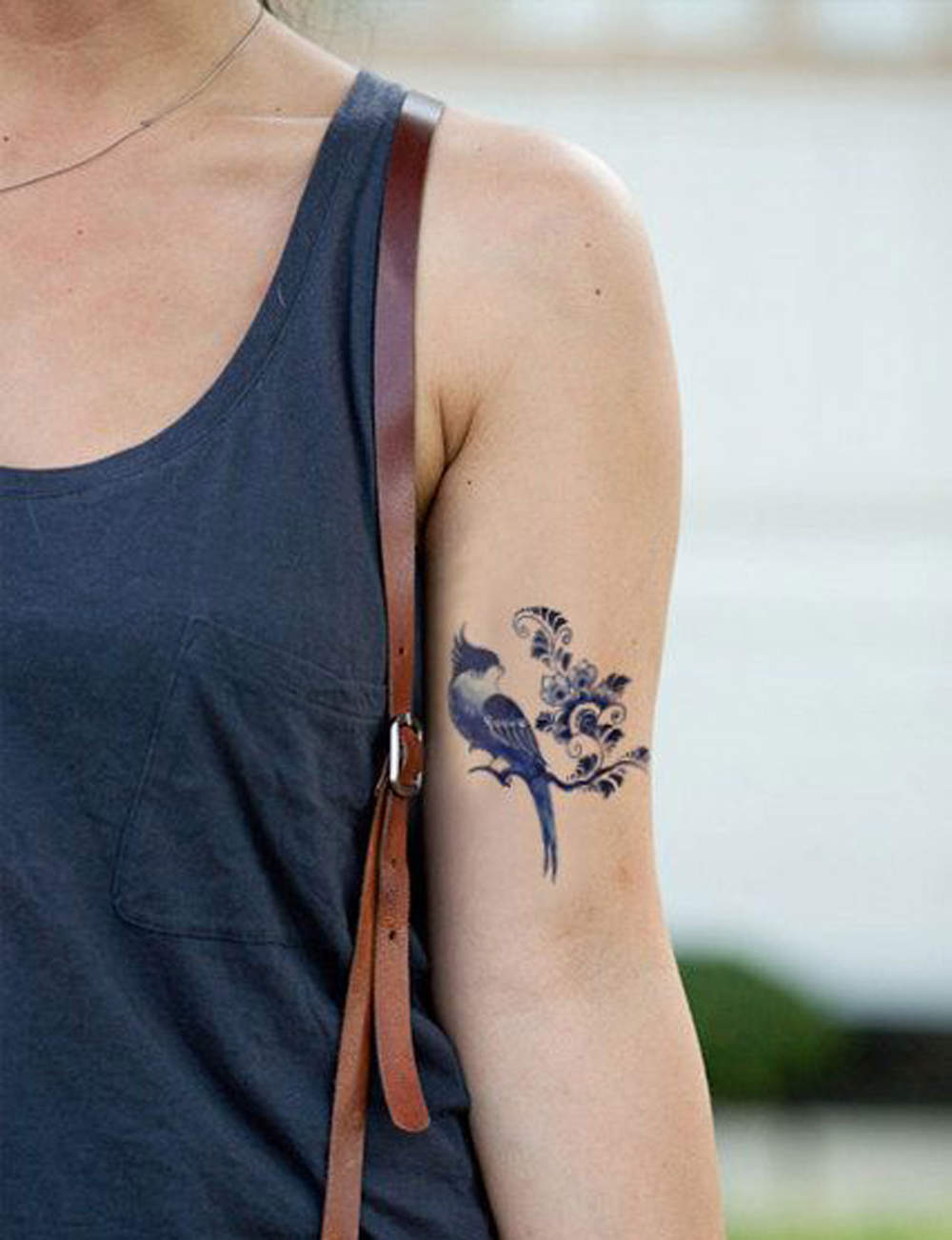 tatouage oiseau bleu