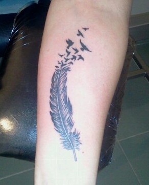 tatouage oiseau bleu