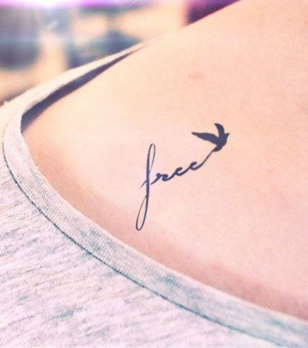 tatouage oiseau discret