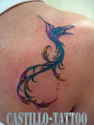 tatouage oiseau du paradis