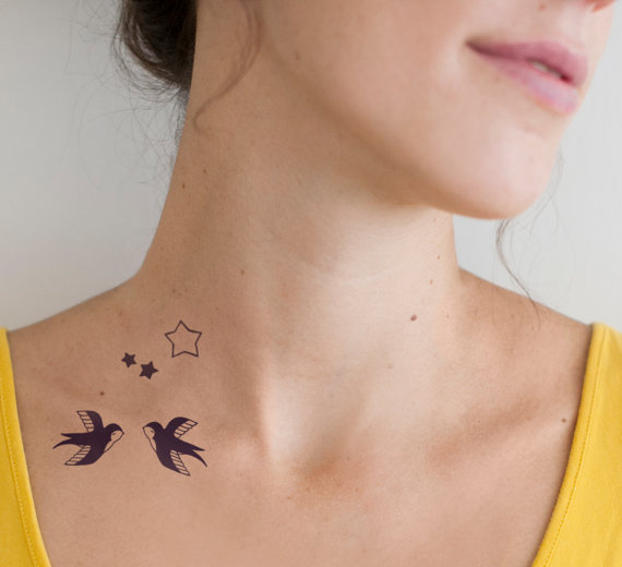 tatouage oiseau original