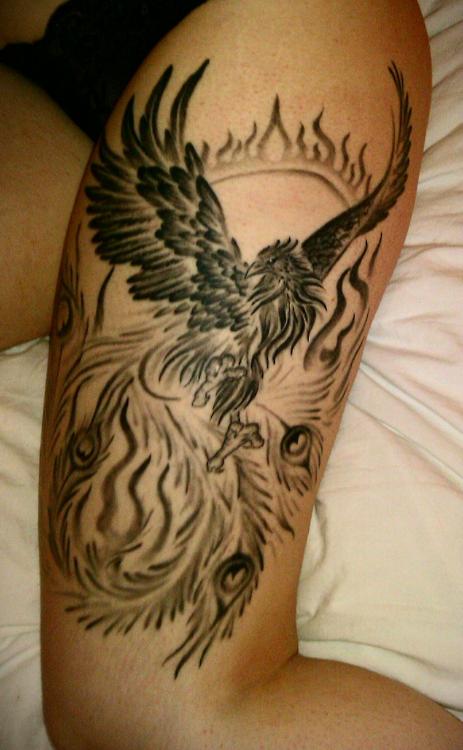tatouage oiseau phoenix