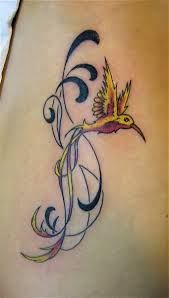 tatouage oiseau polynésien