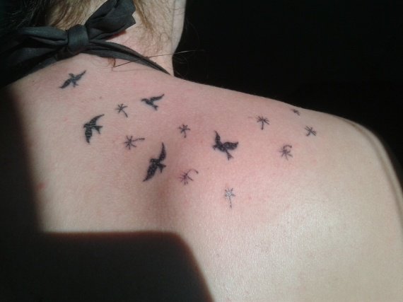 tatouage oiseau raté