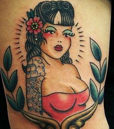 tatouage oiseau rockabilly