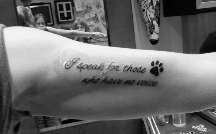 tatouage phrase animaux