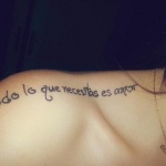 tatouage phrase d'amour en espagnol