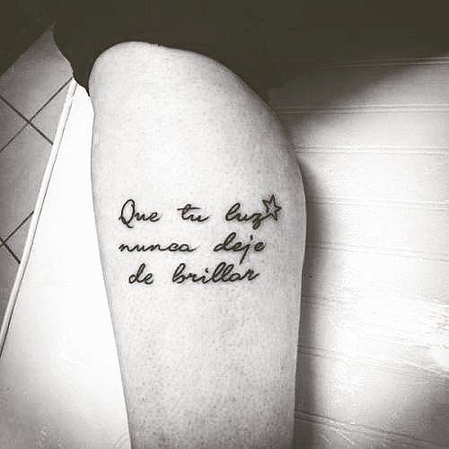 tatouage phrase d'amour en espagnol