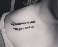 tatouage phrase espagnol homme