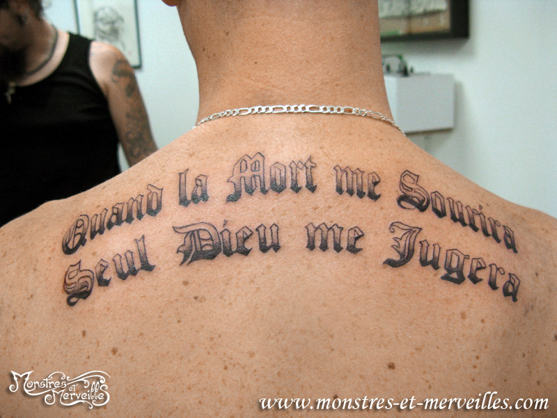 tatouage phrase francaise homme