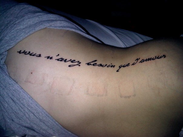tatouage phrases