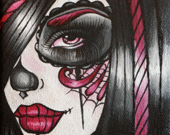 tatouage pin up gothique