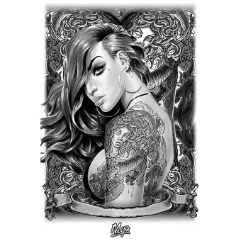 tatouage pin up gothique