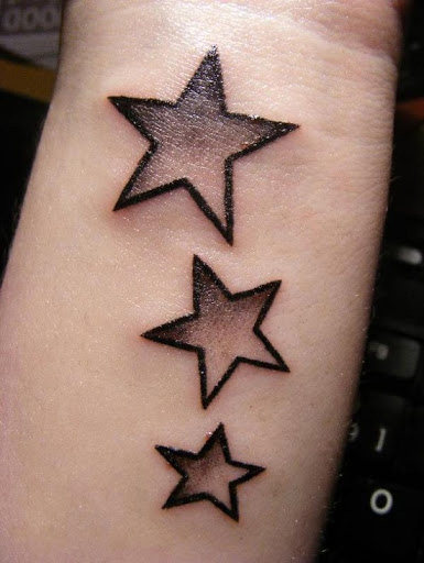 tatouage poignet femme etoile