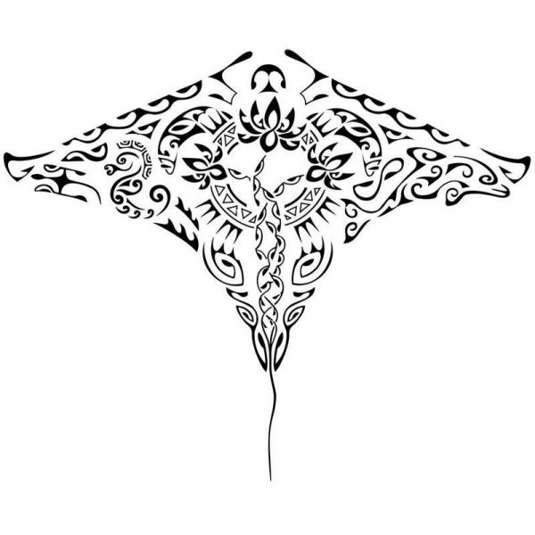 tatouage polynésien animaux marin