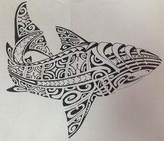 tatouage polynésien animaux marin