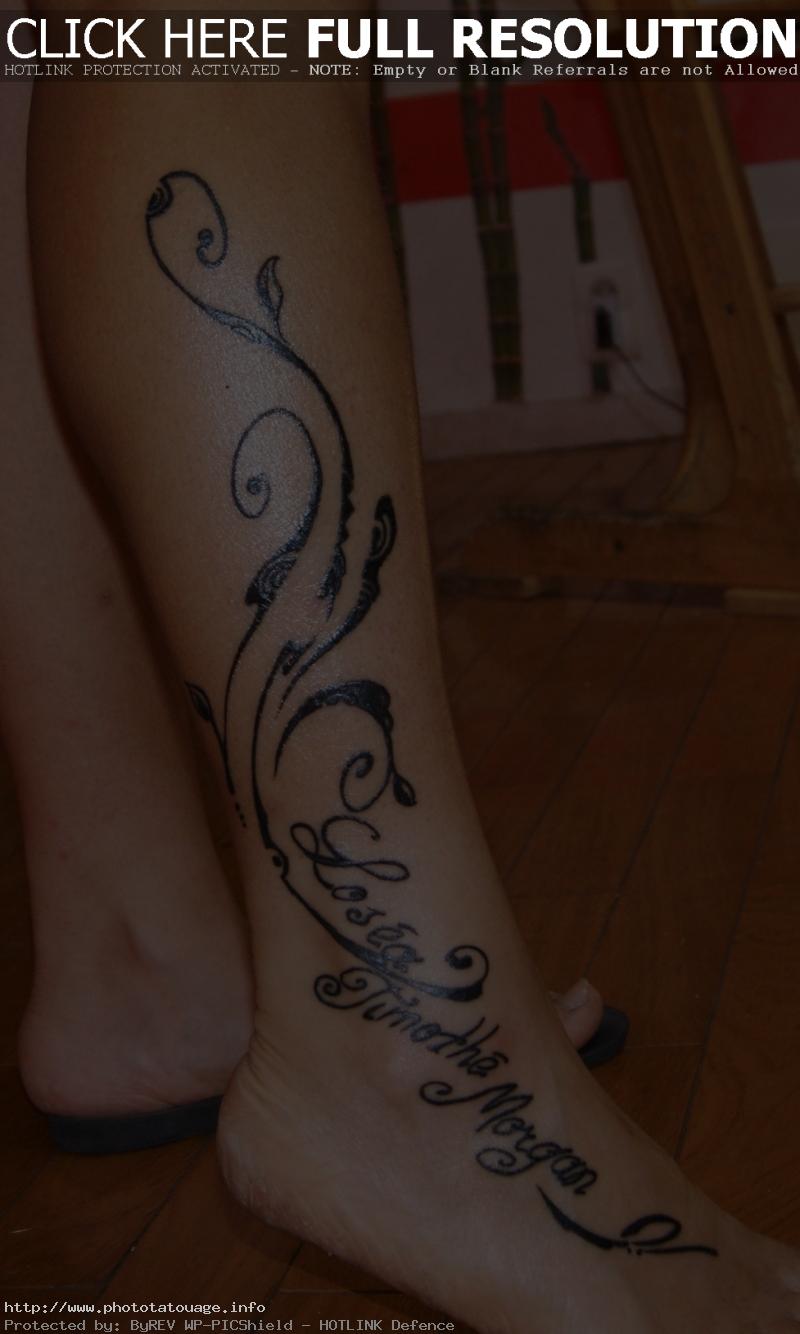 tatouage prenom lettre celtique