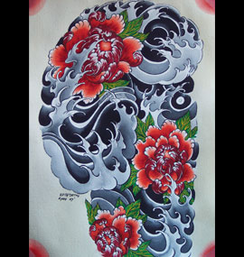 tatouage rocher japonais