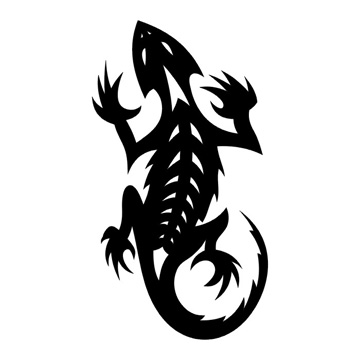 tatouage salamandre celtique