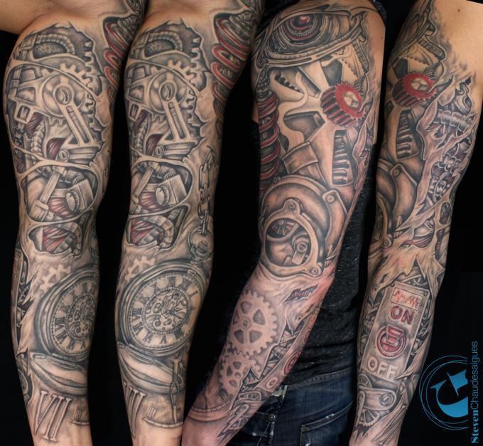 tatouage style biomécanique