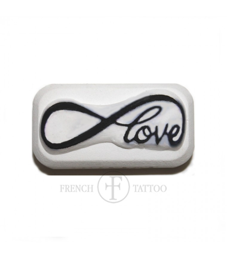 tatouage temporaire infinity love