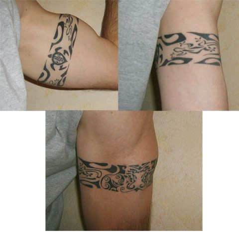 tatouage tour de bras homme tribal