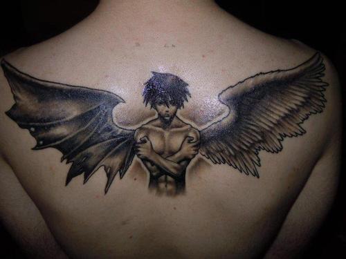 tatouage tribal ange démon