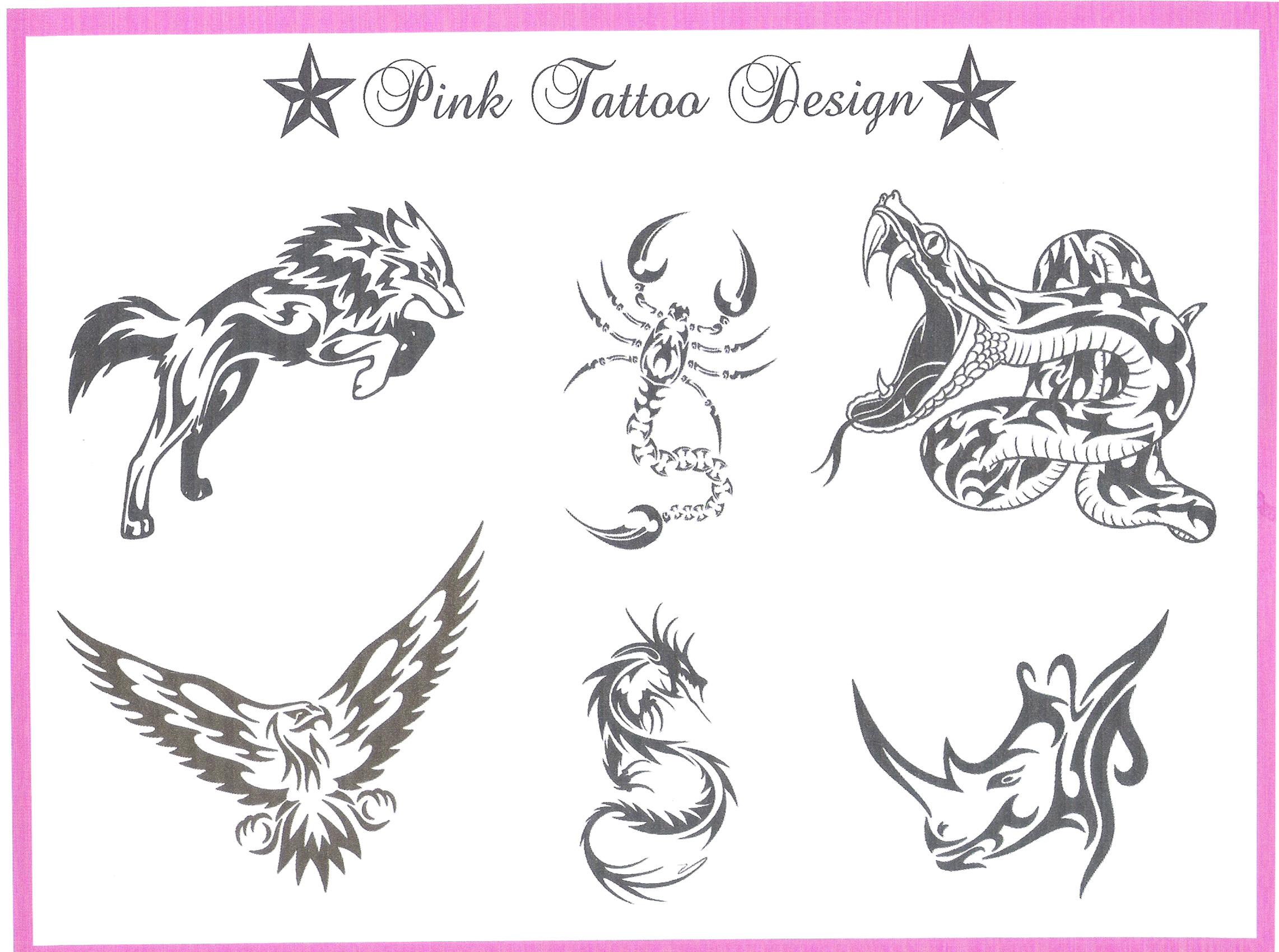 tatouage tribal animaux