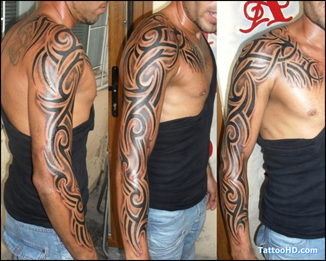 tatouage tribal au bras