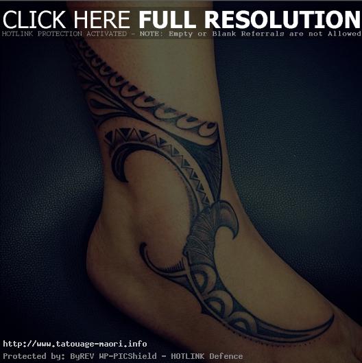 tatouage tribal cheville femme