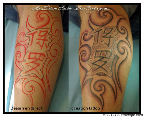 tatouage tribal chinois