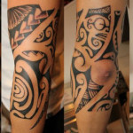 tatouage tribal coude